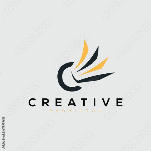 Creative Initials BADMINTON LOGO VECTOR Pro Vector
 Logo Letter c