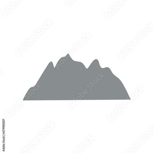 Cartoon mountain vector 