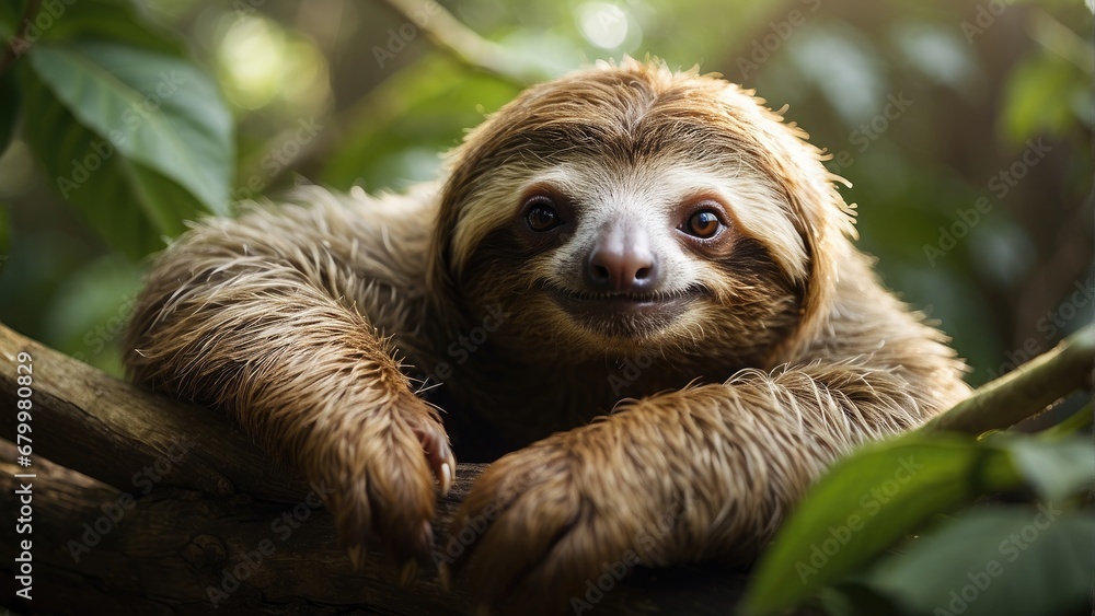 close up portrait of a sloth close up portrait of a sloth