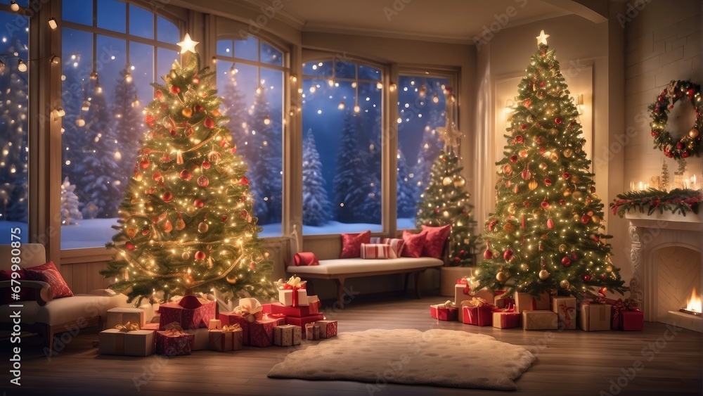 christmas tree with christmas decorations christmas tree with christmas decorations