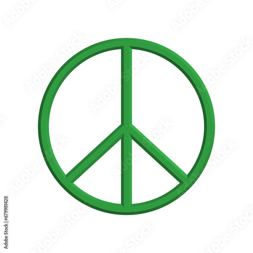 Green peace icon