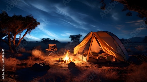 Camping under a blanket of stars provided a truly immersive experience 