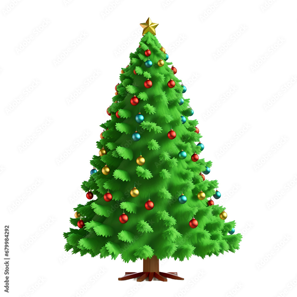Fototapeta premium christmas tree transparent png