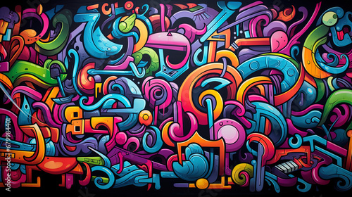 Graffiti wall abstract background. Idea for artistic pop art background backdrop. 