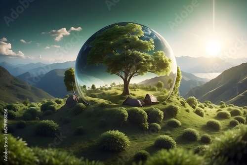 green planet concept, planet conservation photo