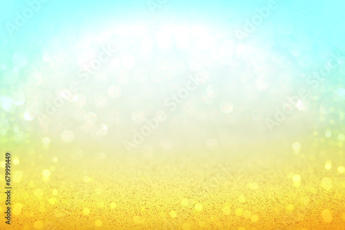 Sparkling background with shiny blurred round bokeh.