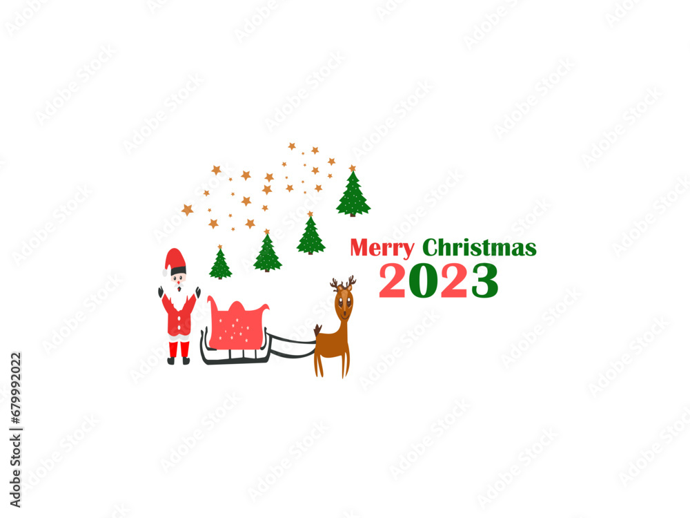 Merry Christmas banner, Xmas Party with gifts box, green pine branches, candy stick and holly berry. Horizontal Christmas posters, greeting cards, headers, website. Objects viewed from Merry Christmas banner, Xmas Party with gifts box, green pine branches, candy stick and holly berry. Horizontal Christmas posters, greeting cards, headers, website. Objects viewed from