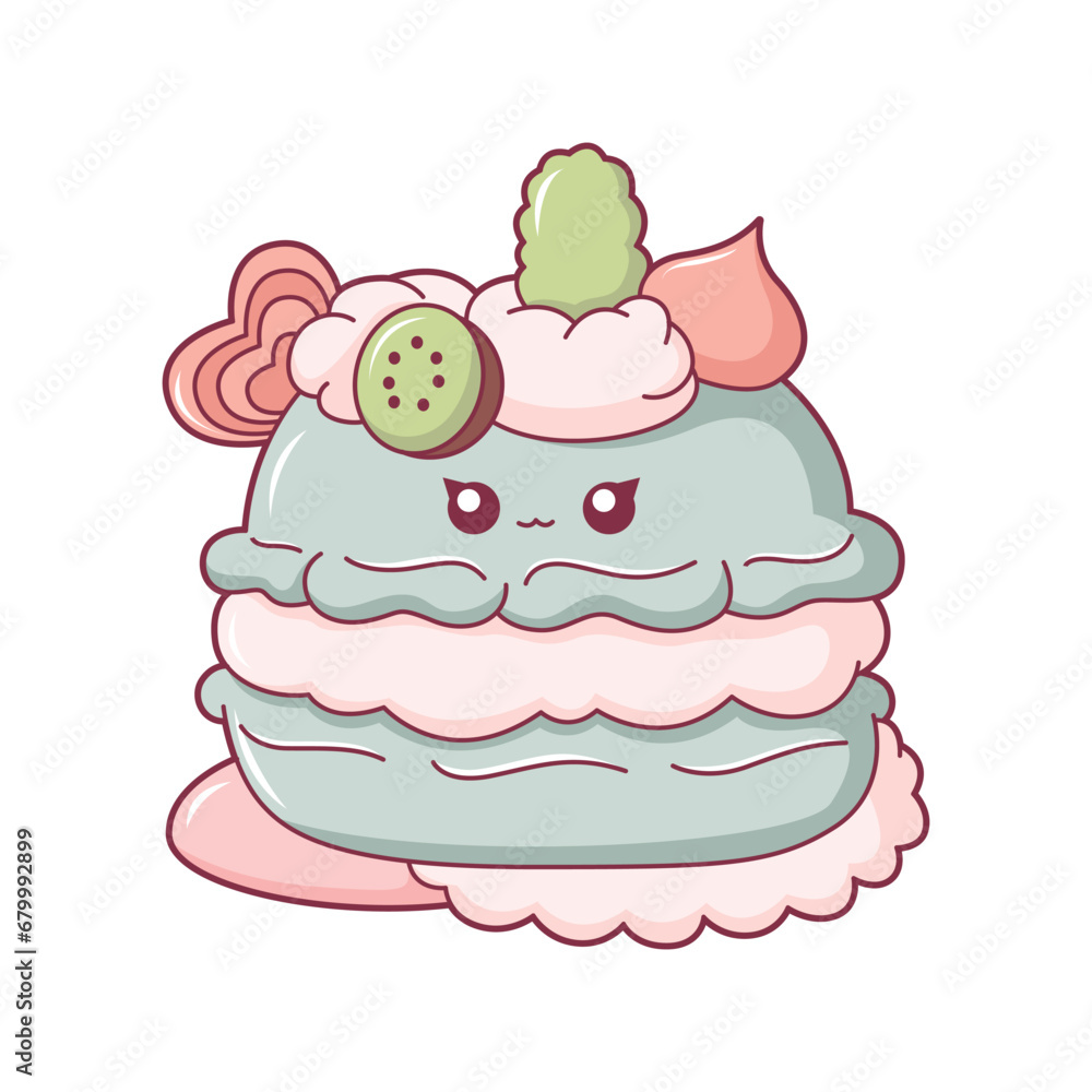 Cute Dessert Character Design Illustration Cute Dessert Character Design Illustration