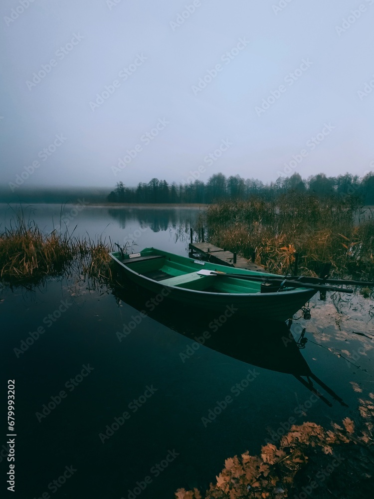 boat on the lake