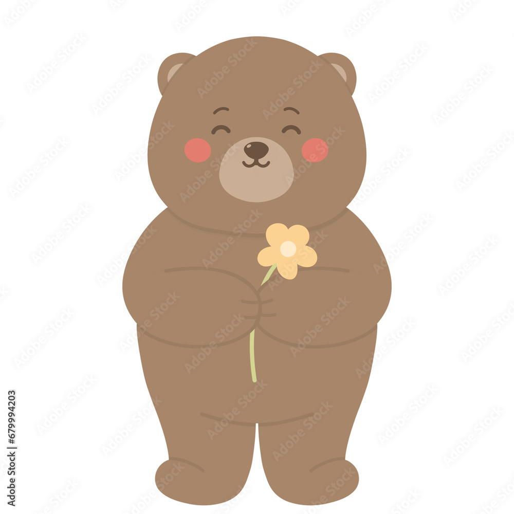 teddy bear with flowers teddy bear with flowers
