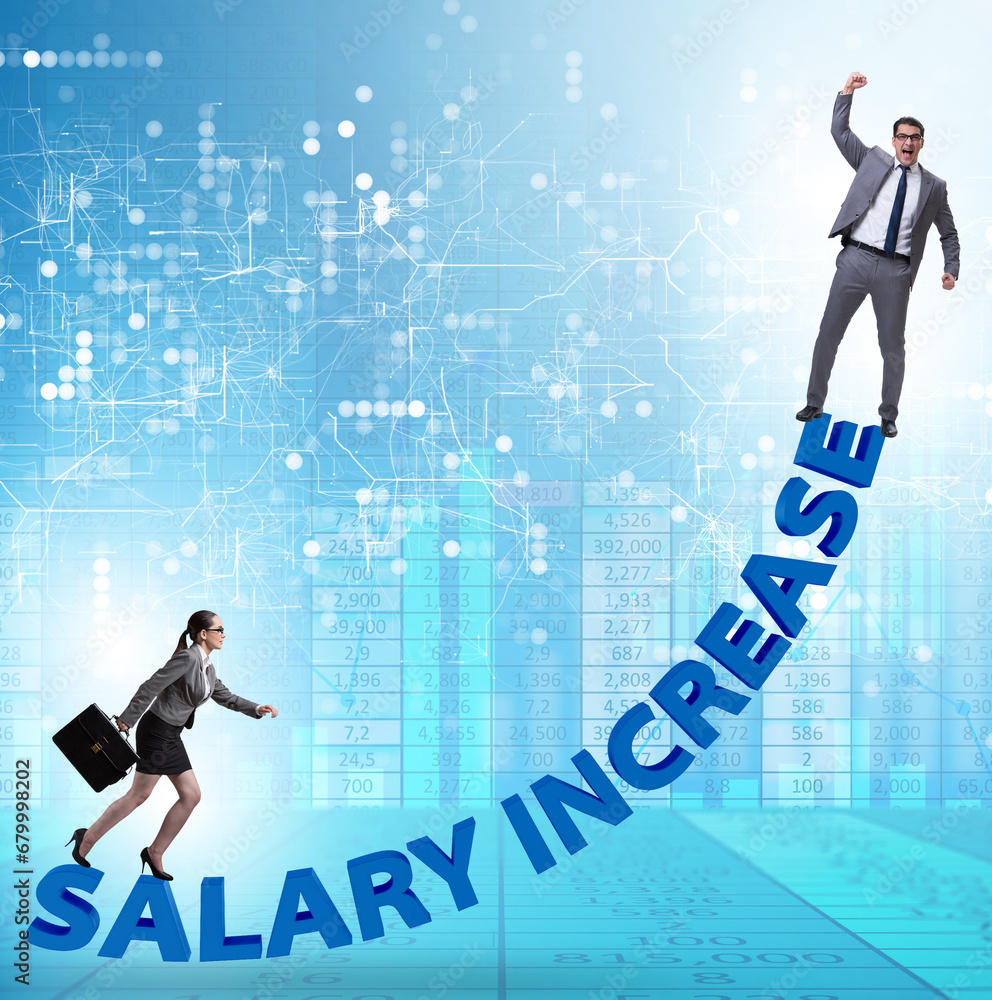 Inequal pay concept between man and woman Inequal pay concept between man and woman