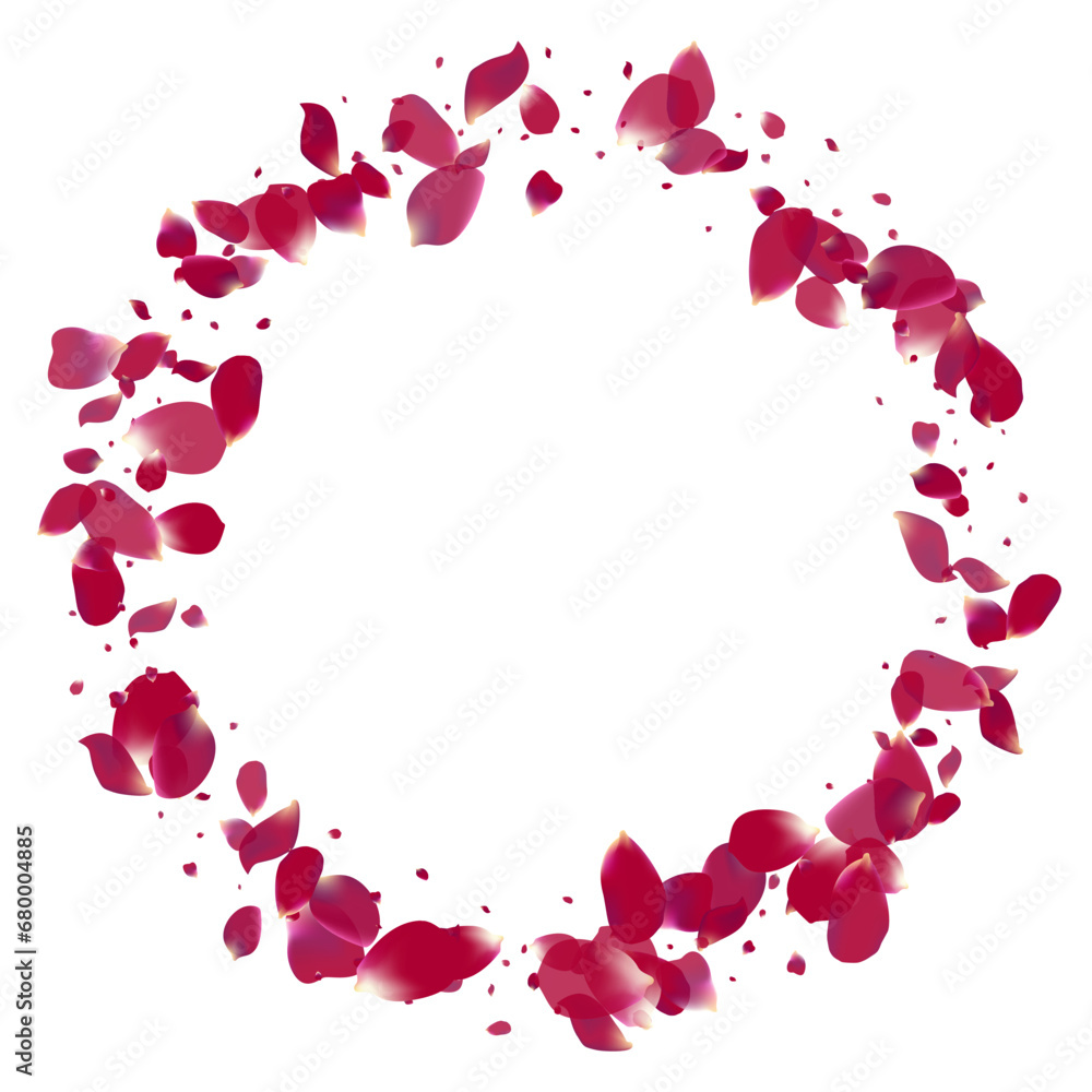 Delicate Floral Fall Vector White Background.