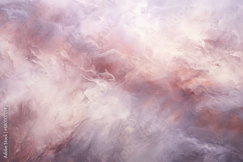 A series of atmospheric abstractions with swirling clouds and mist rendered in soft muted tones