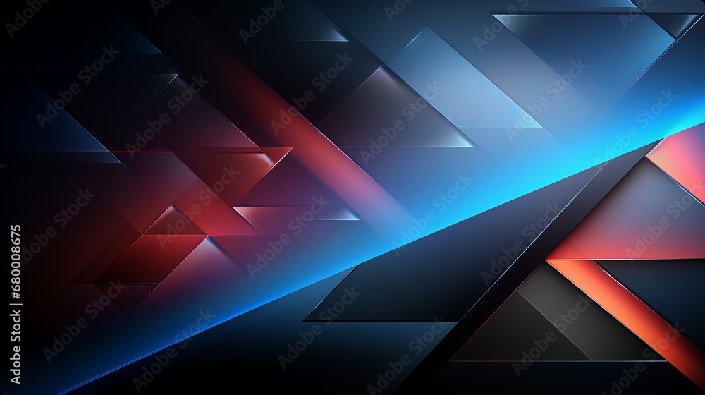 Cutting edge background with triangle and hexagon