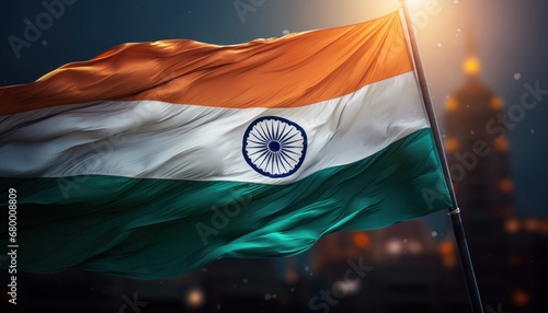 Large Indian tricolor flag, indian flag image