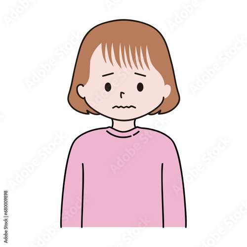 FAGA　前髪の抜け毛に悩む女性