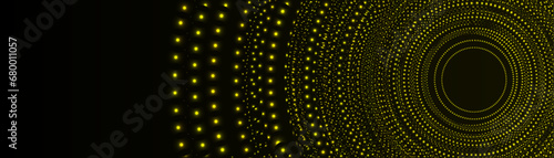 Circular dots futuristic background design. Modern vector background.