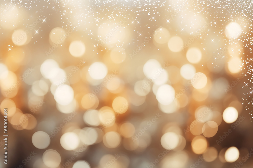 Fototapeta premium Golden Glow Bokeh
