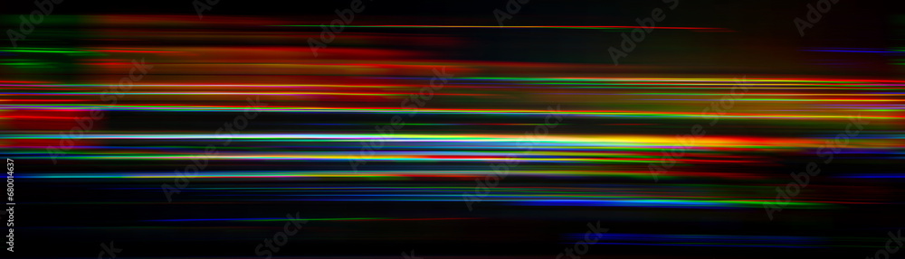 Abstract light trails in the dark, motion blur effect Abstract light trails in the dark, motion blur effect