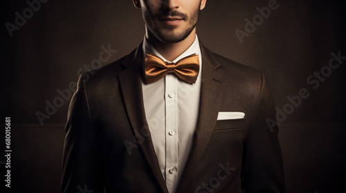 Man in suit with bow tie