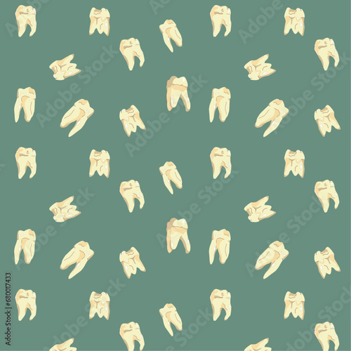 Illustration of teeth. Dental illustration. Dental background 
