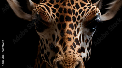 Skin of wild Masai giraffe