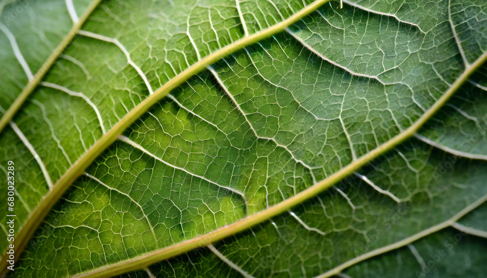 Extreme close up texture of green leaf veins Extreme close up texture of green leaf veins