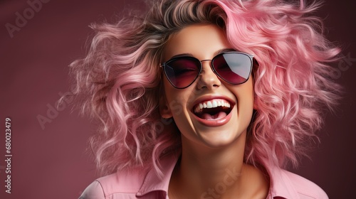 Happy Hipster Woman Sunglasses Having Fun, HD, Background Wallpaper, Desktop Wallpaper
