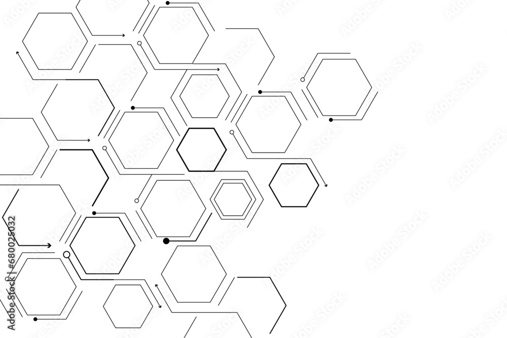 Hexagon geometric chemical pattern,molecular structure Hexagon geometric chemical pattern,molecular structure