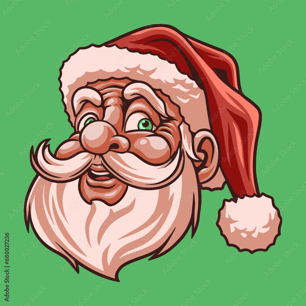 Obraz premium Santa Claus mascot great illustration for your branding business