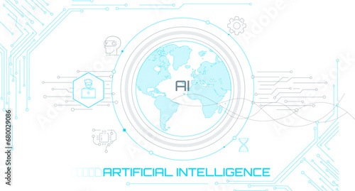 The concept of artificial intelligence and global network access to information.
