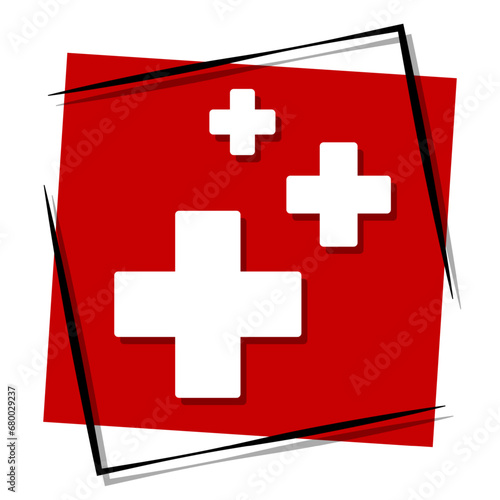 regeneration red banner in frame. Vector illustration.