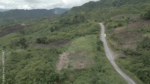 Beautiful Aerial View Of De'Remin Kpg Sapit Padawan Sarawak photo