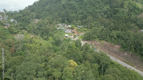 Beautiful Aerial View Of De'Remin Kpg Sapit Padawan Sarawak photo