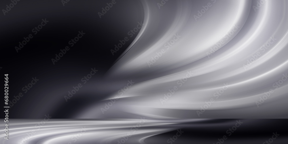 Abstract silver background with smooth lines and light effects Abstract silver background with smooth lines and light effects