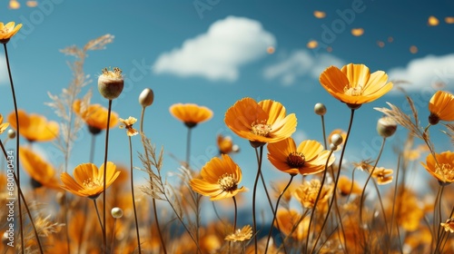 Field Spring Flowers Perfect Sky, HD, Background Wallpaper, Desktop Wallpaper © Moon Art Pic