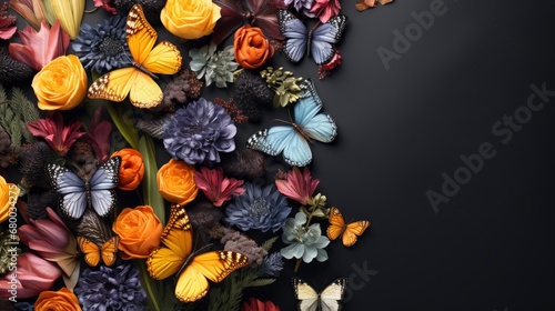 Beautiful Spring Flowers Butterflie, HD, Background Wallpaper, Desktop Wallpaper