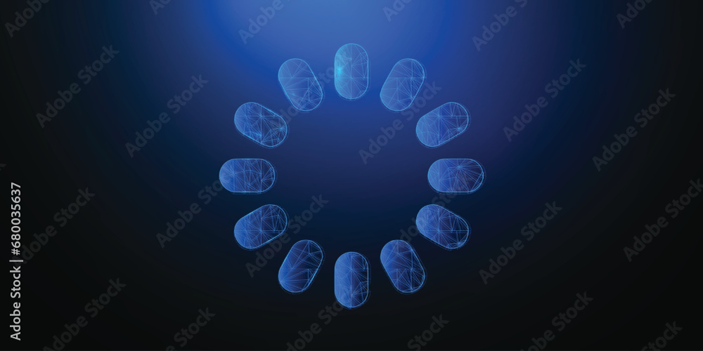 Abstract grow symbol digital transformation Background. Polygonal icon. Abstract grow symbol digital transformation Background. Polygonal icon.