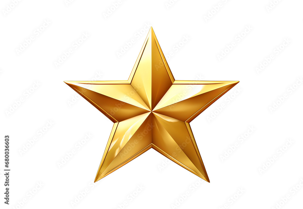 golden star isolated on white golden star isolated on white