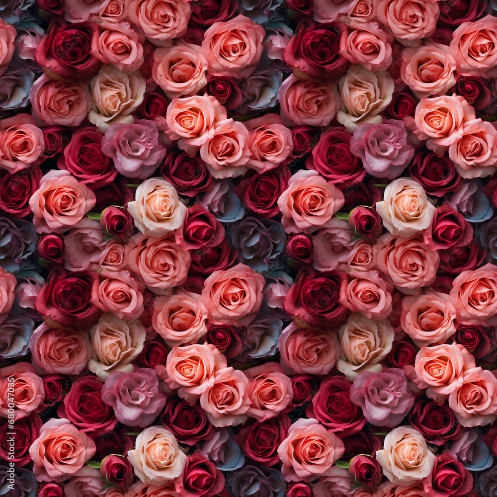 Roses Background Rose Seamless Flowers Pattern Roses Background Rose Seamless Flowers Pattern
