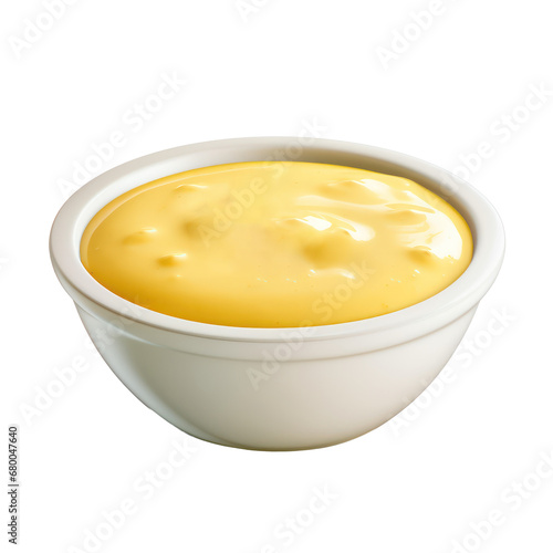 bowl of cheese dip sauce isolated on transparent background,transparency 