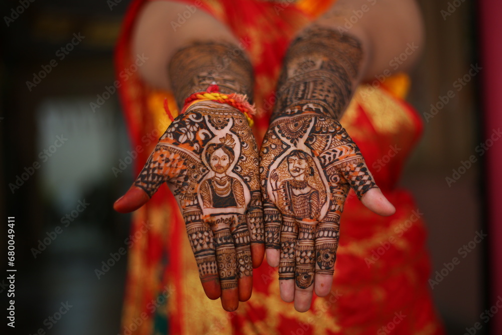 traditional indian bridal mehendi 
