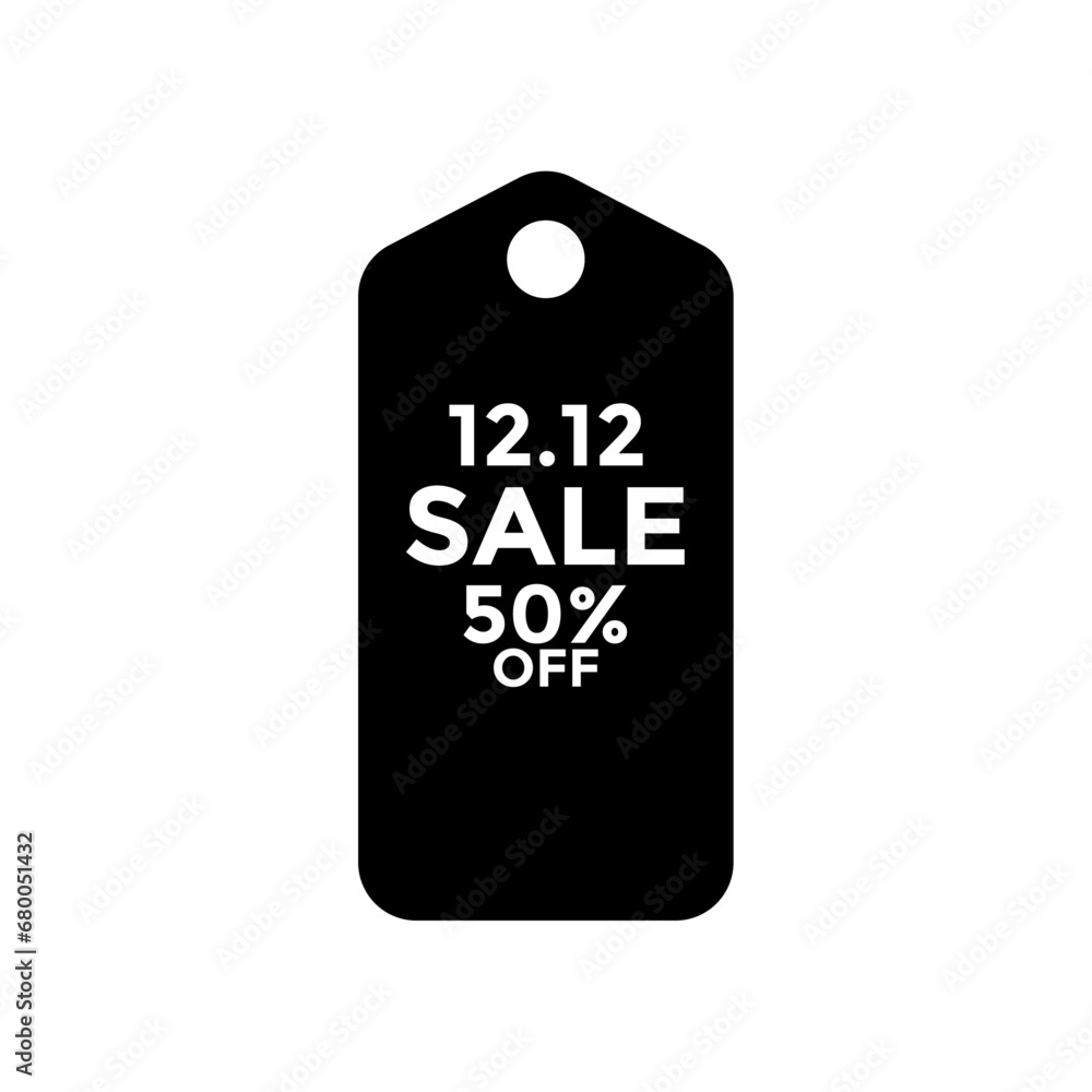 December 12. 12  sales tag template design editable text effect