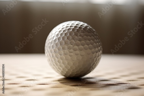 Golf Ball Ready To Be Teed Off