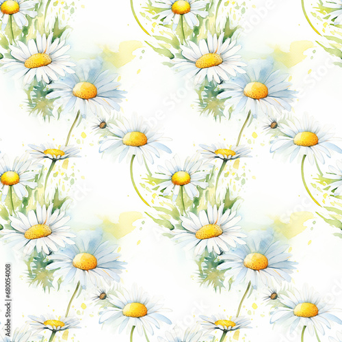 pattern with daisies