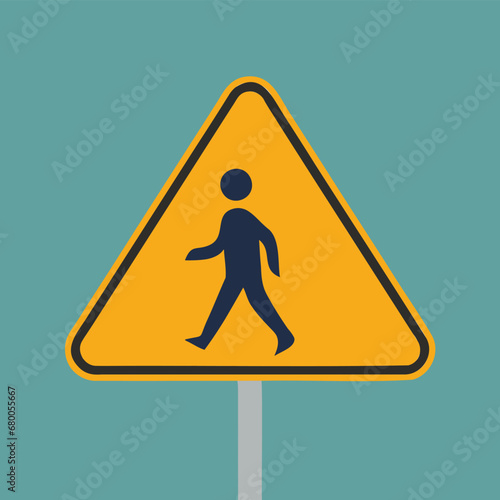 pedestrian crossing sign