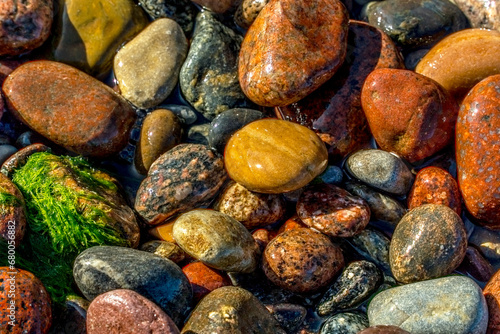 Fototapeta Naklejka Na Ścianę i Meble -  beautiful stones on the beach