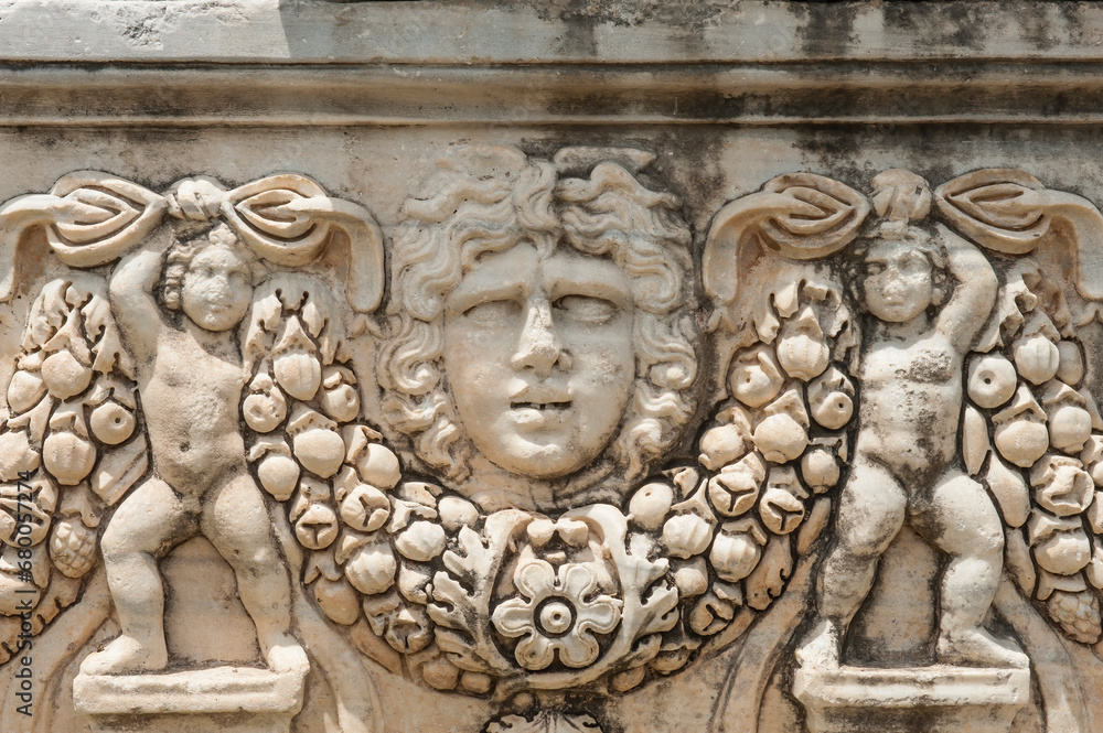 Sarcophagus, Selçuk archaeological museum, Izmir Province, Aegean Region, Turkey