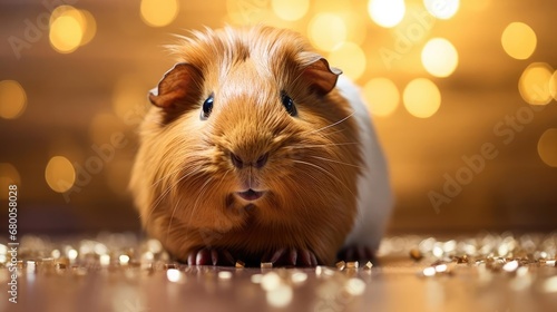 Photo of a guinea pig, close-up photo