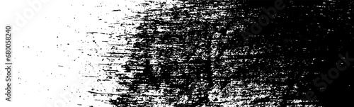 Gritty vector noise background. Vintage distress speckle gradient. Black and white distressed halftone background. Black white ink grit texture overlay. Grunge crack. Rough retro punk brush texture